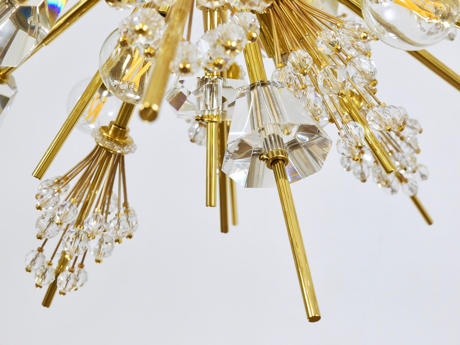 photo furniture Huge J.L. Lobmeyr Metropolitan Opera Sputnik Crystal Brass Met Chandelier Vienna