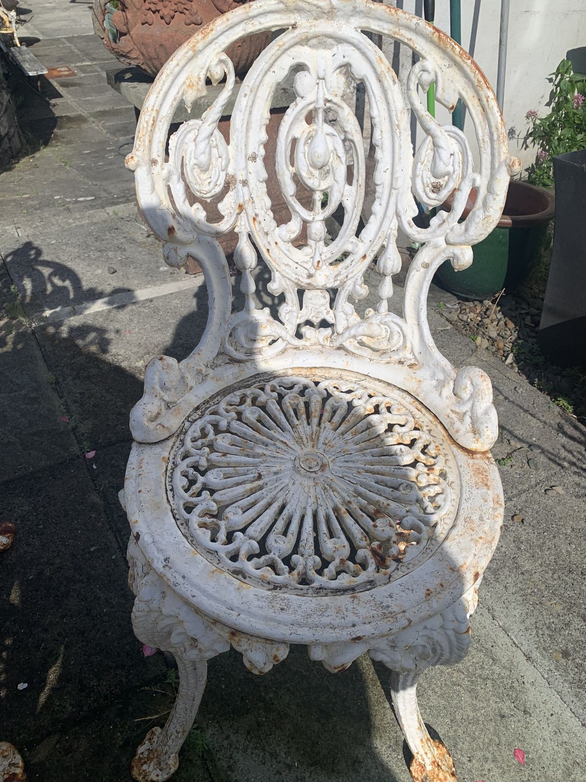 Victorian Cast Iron Patio Set photo for sale