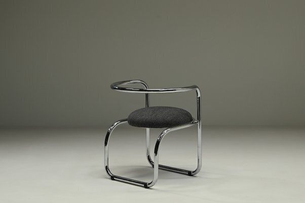 Set Of Italian Chrome Side Chairs, 1970s photo vinterior