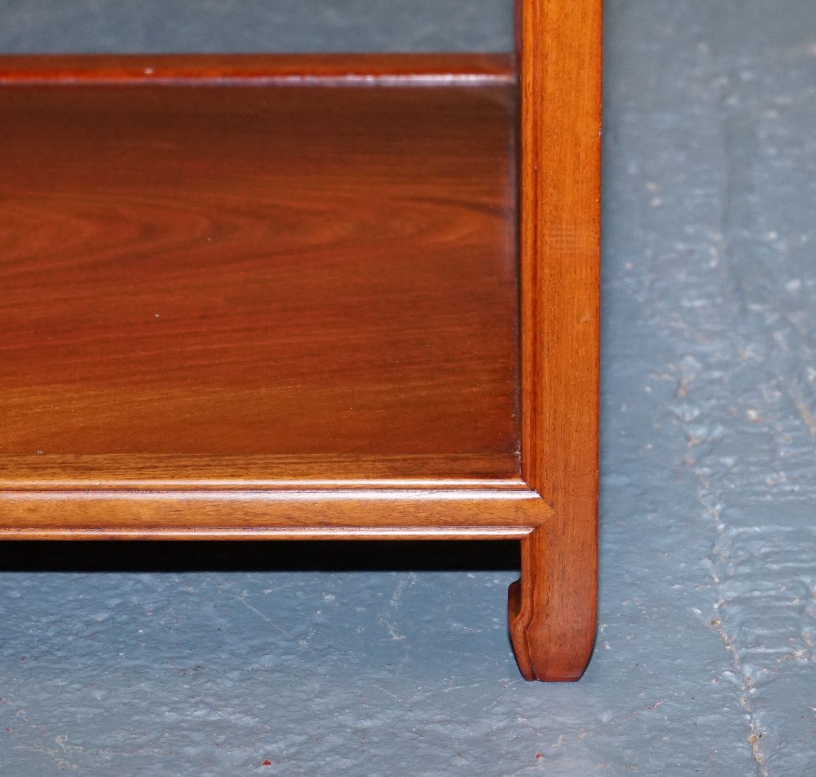 Vintage Oriental Chinese Mid Century Side Table With Drawer And Shelf photo Furniture