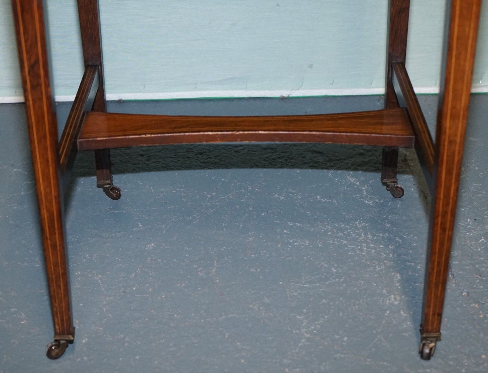 photo for sale Victorian Ladies Writing Davenport Desk With Inlay & Leather Writing Surface