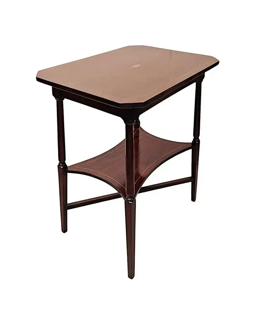 A Fabulous Edwardian Inlaid Occasional Or Lamp Table photo for sale