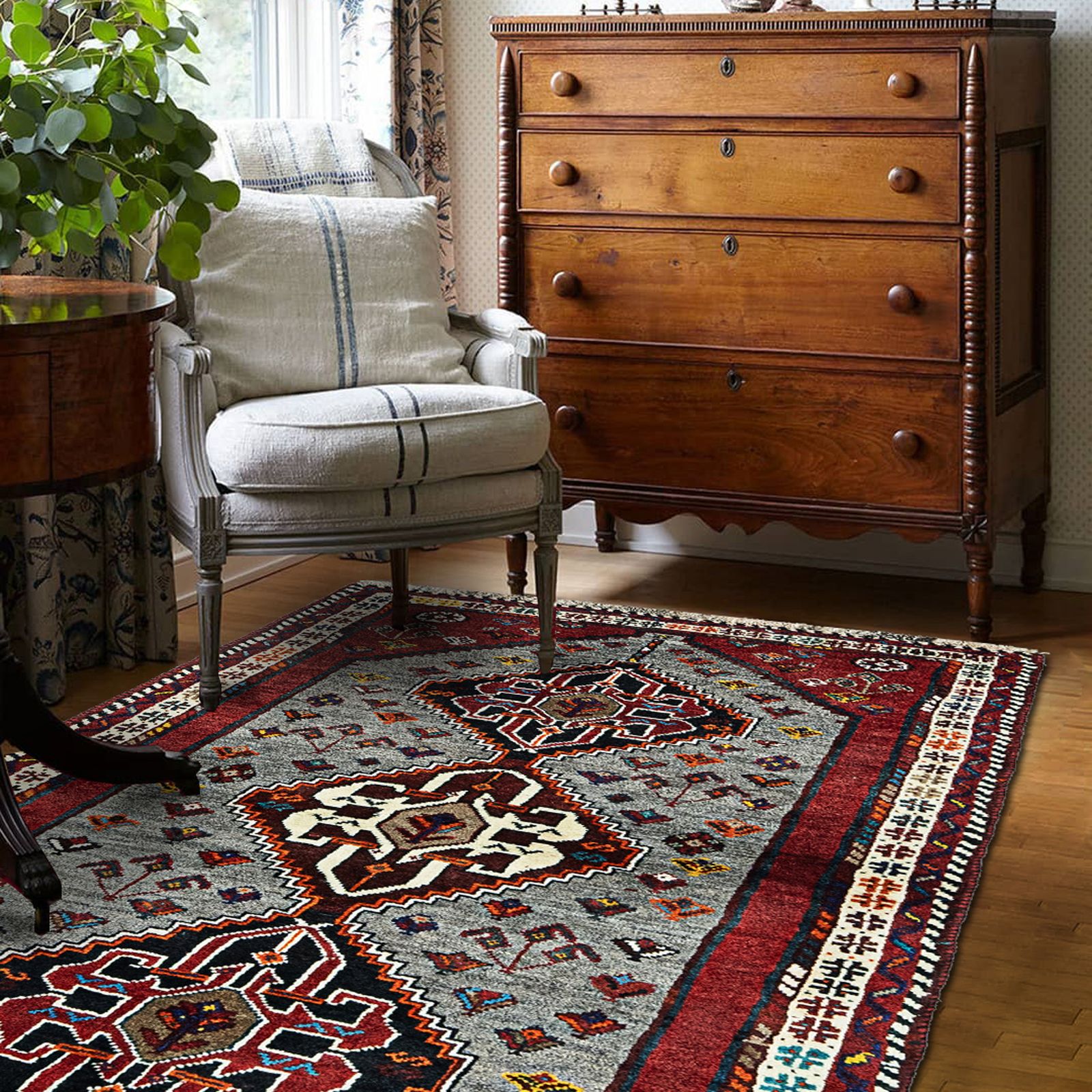 Vintage Qashqai Rug 177x90cm photo 540.0
