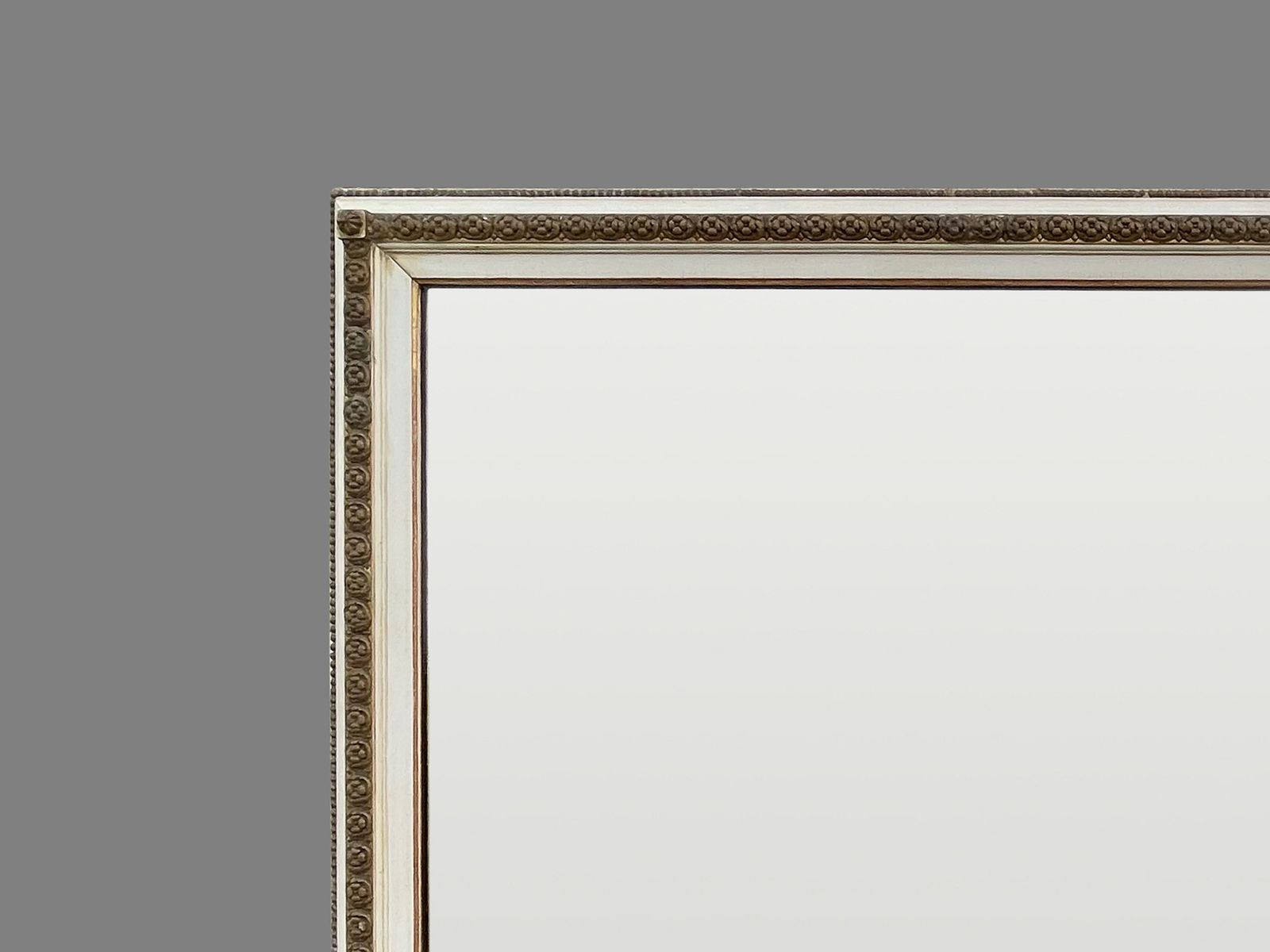 Large 19th Century English Painted And Gilt Overmantle Mirror photo Home Decor