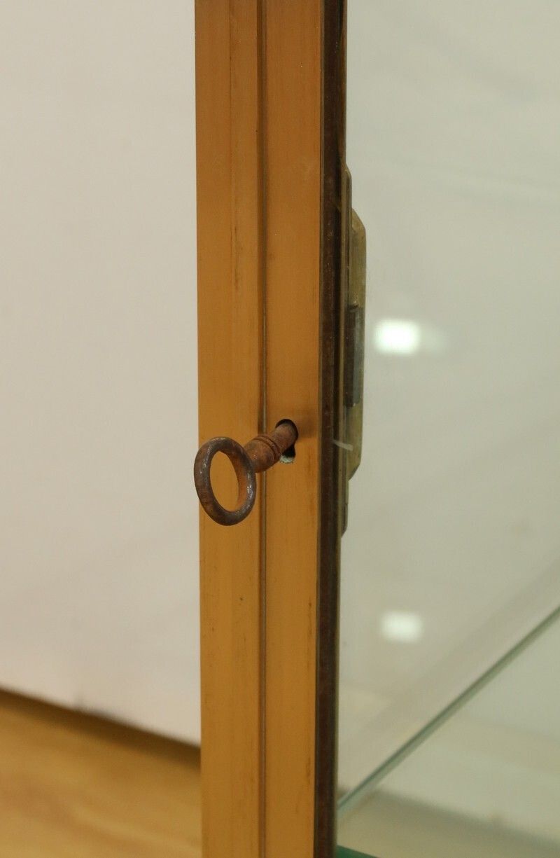 photo for sale Brass And Elm Display Case – 1950
