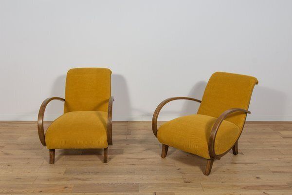 Art Deco Armchairs, Poland, 1930s, Set Of 2 photo vinterior