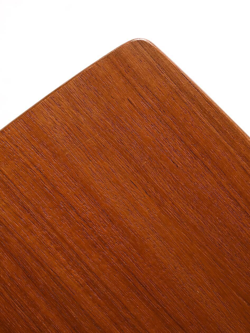 Scandinavian Coffee Table From The 1960s With A Vienna Straw Shelf photo for sale
