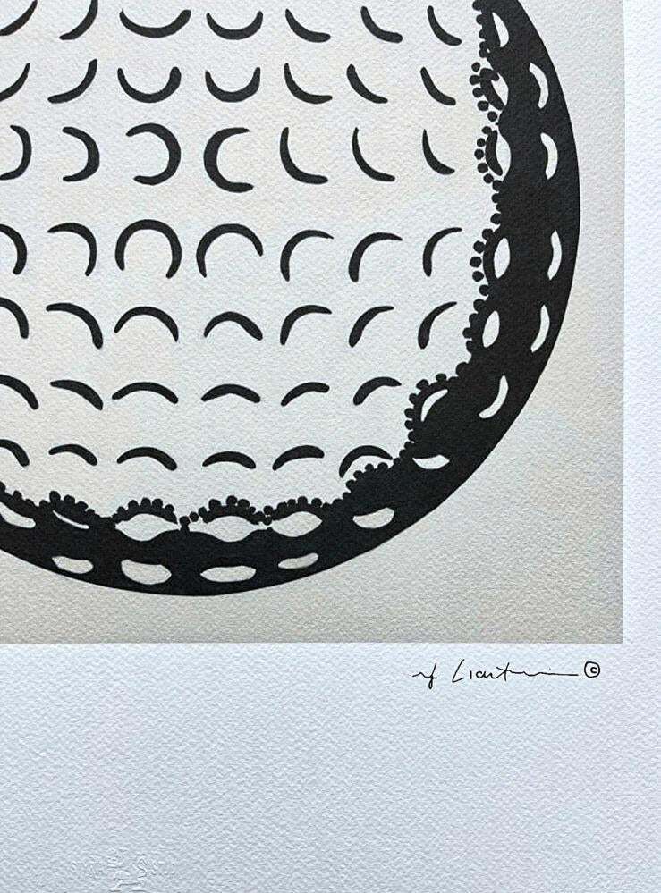 After Roy Lichtenstein, "Golf Ball ", 1990s, Silk Screen photo furniture
