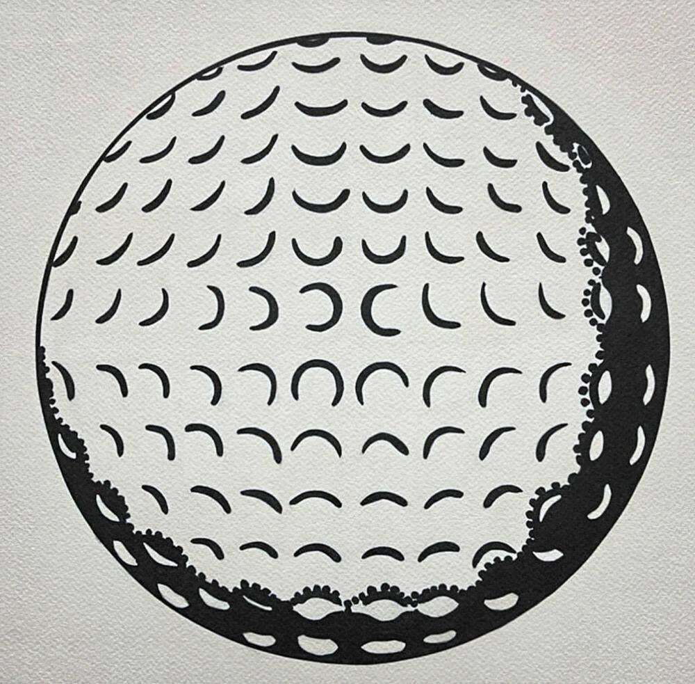 After Roy Lichtenstein, "Golf Ball ", 1990s, Silk Screen photo for sale