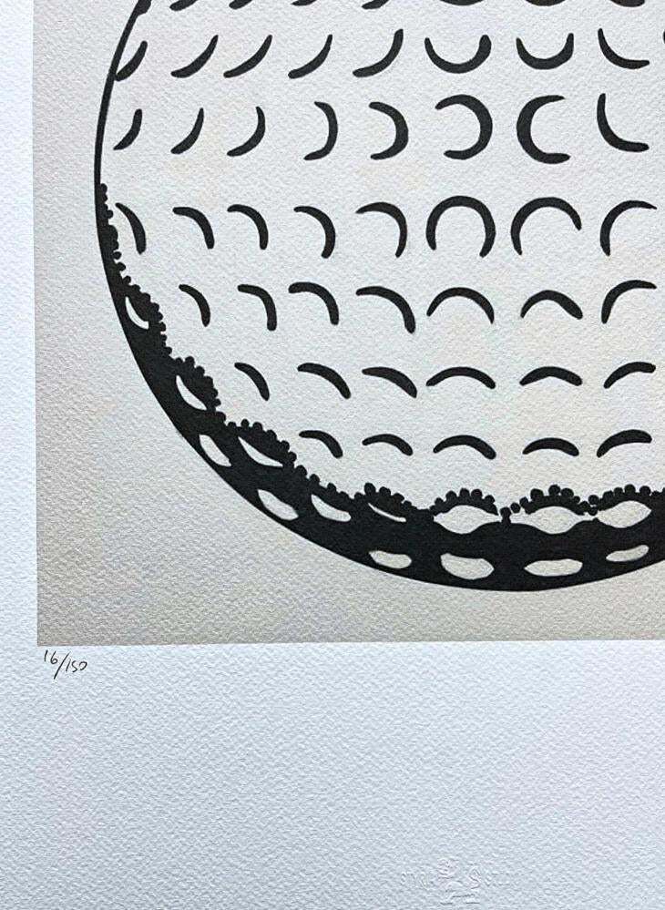 After Roy Lichtenstein, "Golf Ball ", 1990s, Silk Screen photo Art