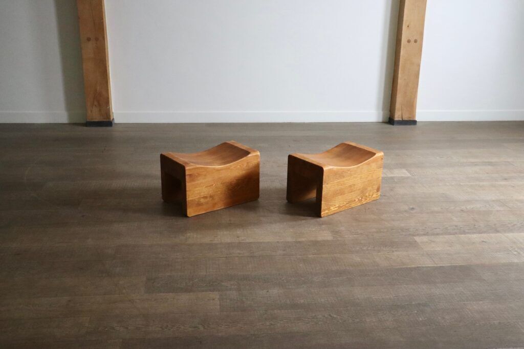 Pair Of ‘Palle’ Stools By K.J. Pettersson And Söner Sweden 1970s photo Furniture