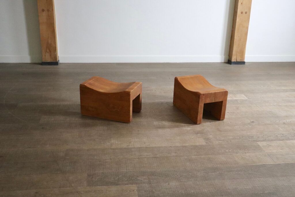 photo for sale Pair Of ‘Palle’ Stools By K.J. Pettersson And Söner Sweden 1970s