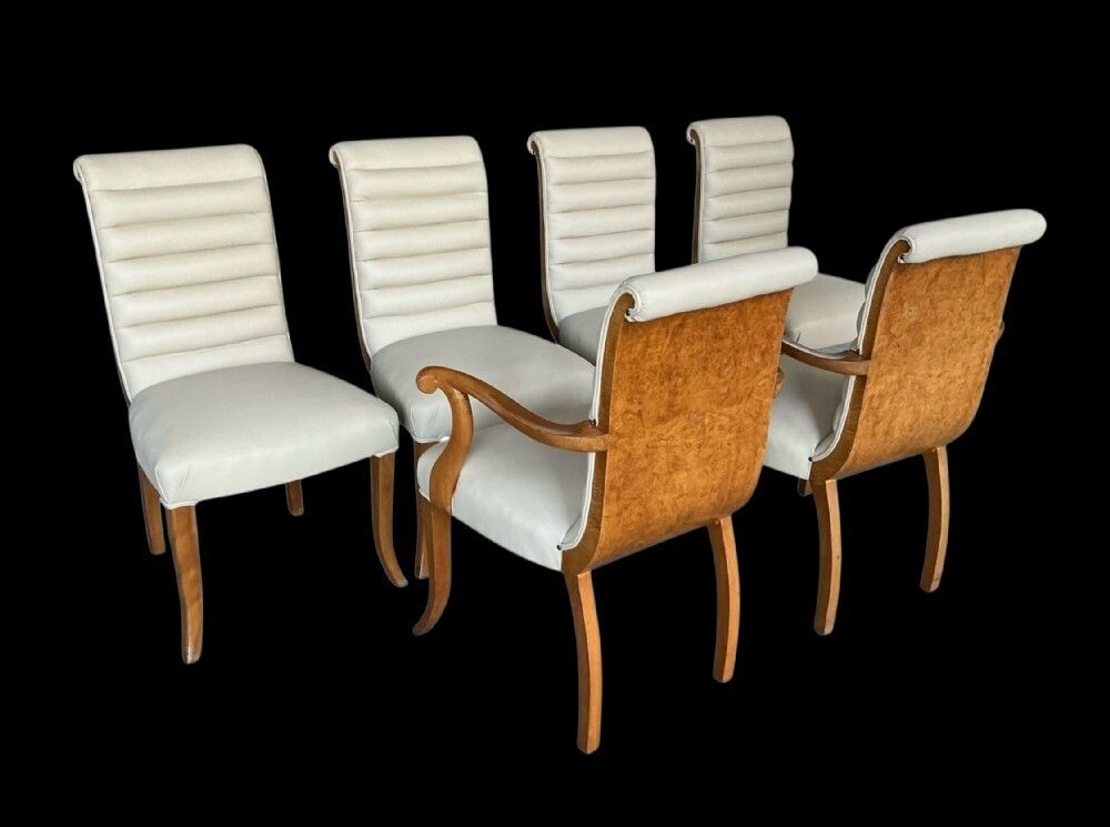 photo buy Art Deco Dining Table And Six Chairs By Harry And Lou Epstein