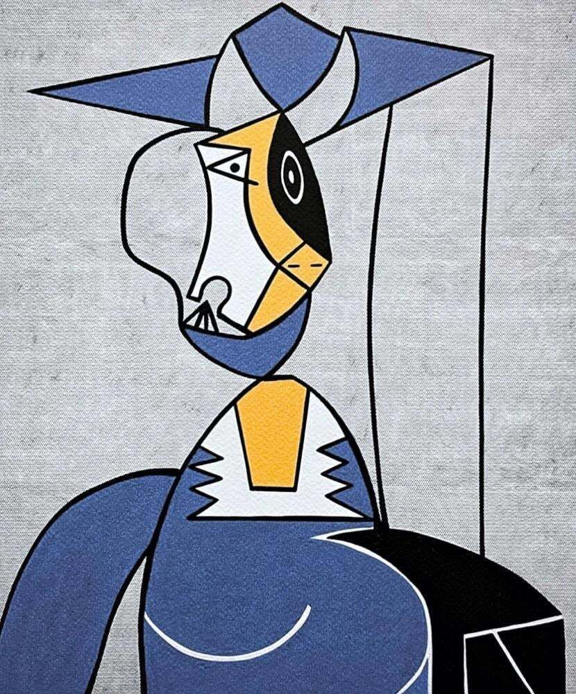After Roy Lichtenstein, "Femme Au Chapeau", 1990s, Silk Screen photo for sale