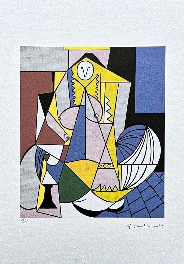 After Roy Lichtenstein, "Femme D'alger ", 1990s, Silk Screen