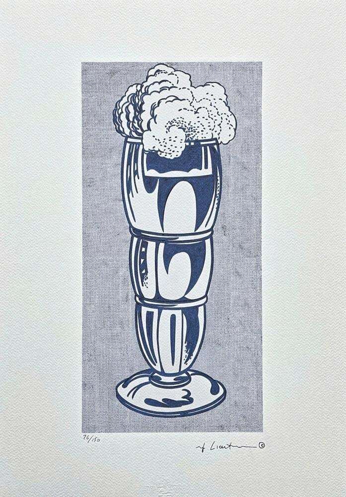 After Roy Lichtenstein, "Ice Cream Soda", 1990s, Silk Screen