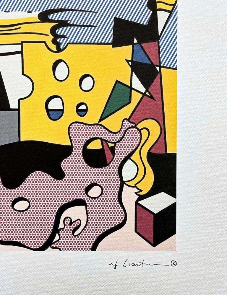 After Roy Lichtenstein, "Figures And A Tear", 1990s, Silk Screen photo Art