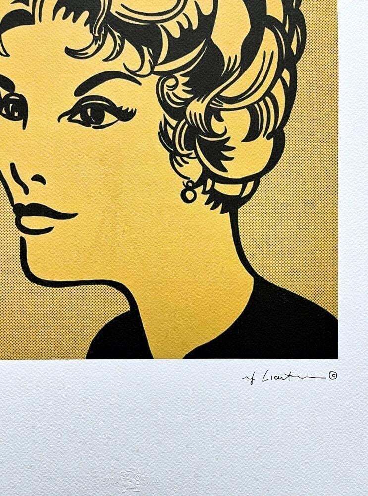 After Roy Lichtenstein, "Heand Yellow And Black", 1990s, Silk Screen photo Art