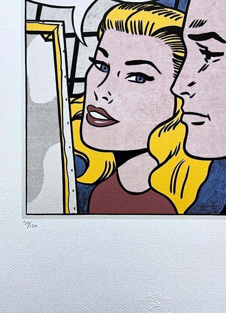 Roy Lichtenstein, "Masterpiece", 1990s, Silk Screen photo for sale