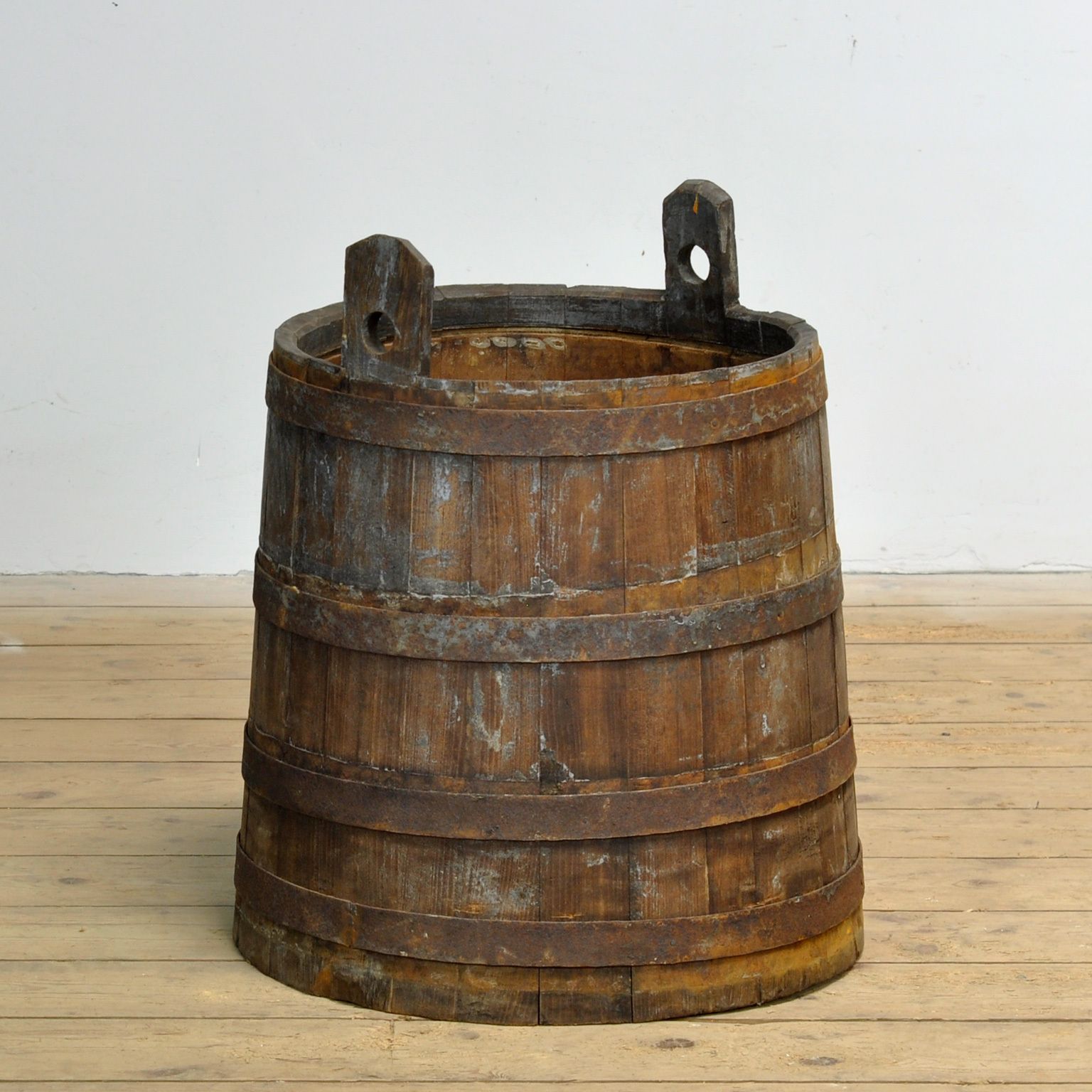 Oak Barrel/Planter, Circa 1920