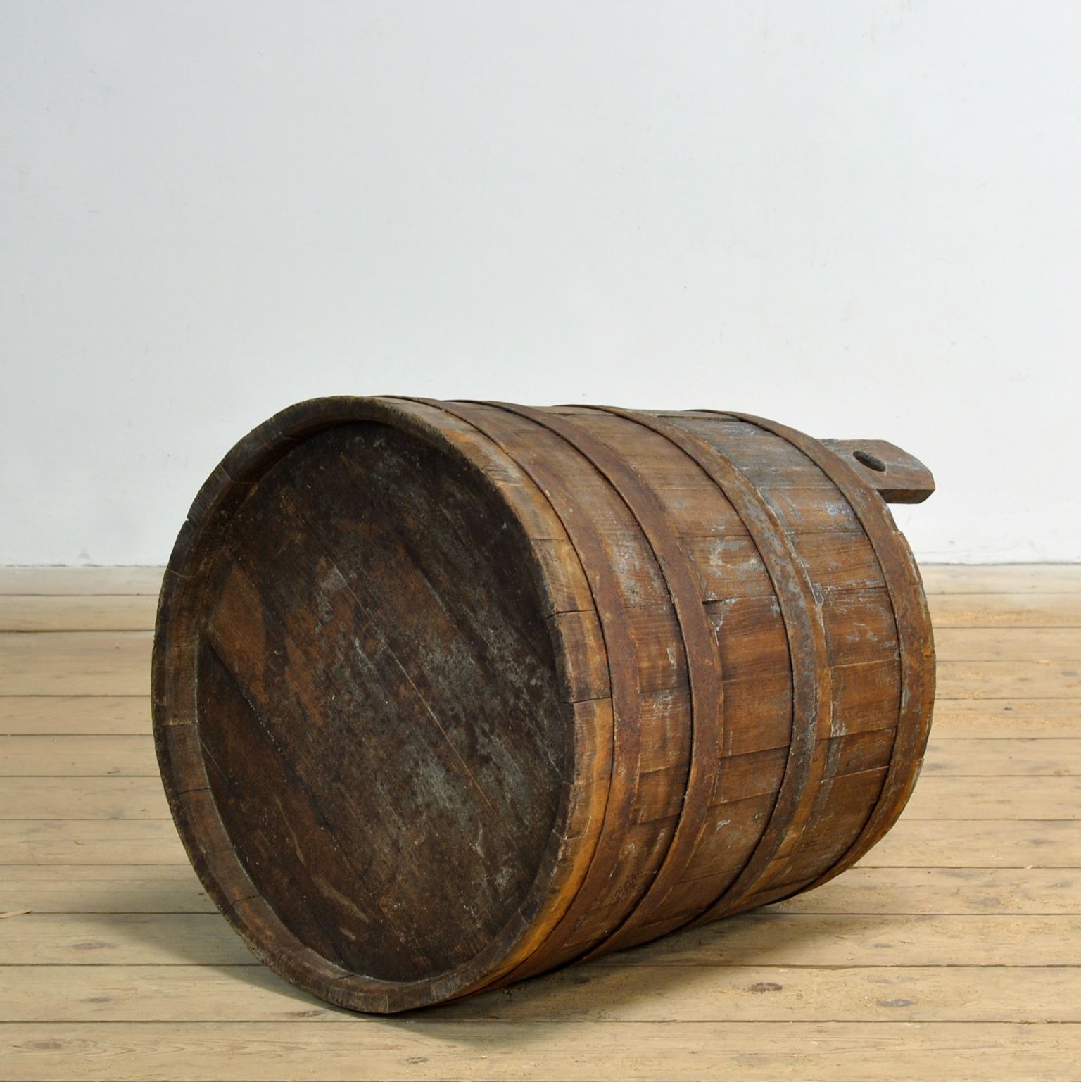 Oak Barrel/Planter, Circa 1920 photo 225.0