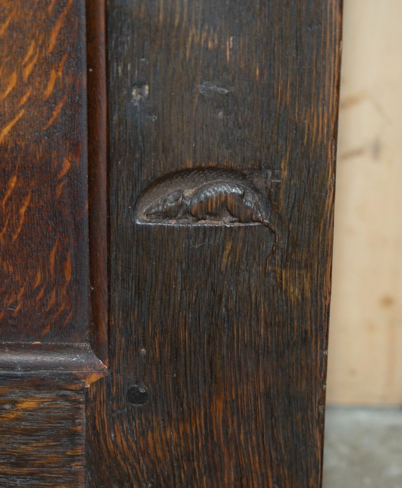 photo buy Fully Restored Antique Circa 1920's Robert Mouseman Thompson Front Or Back Door