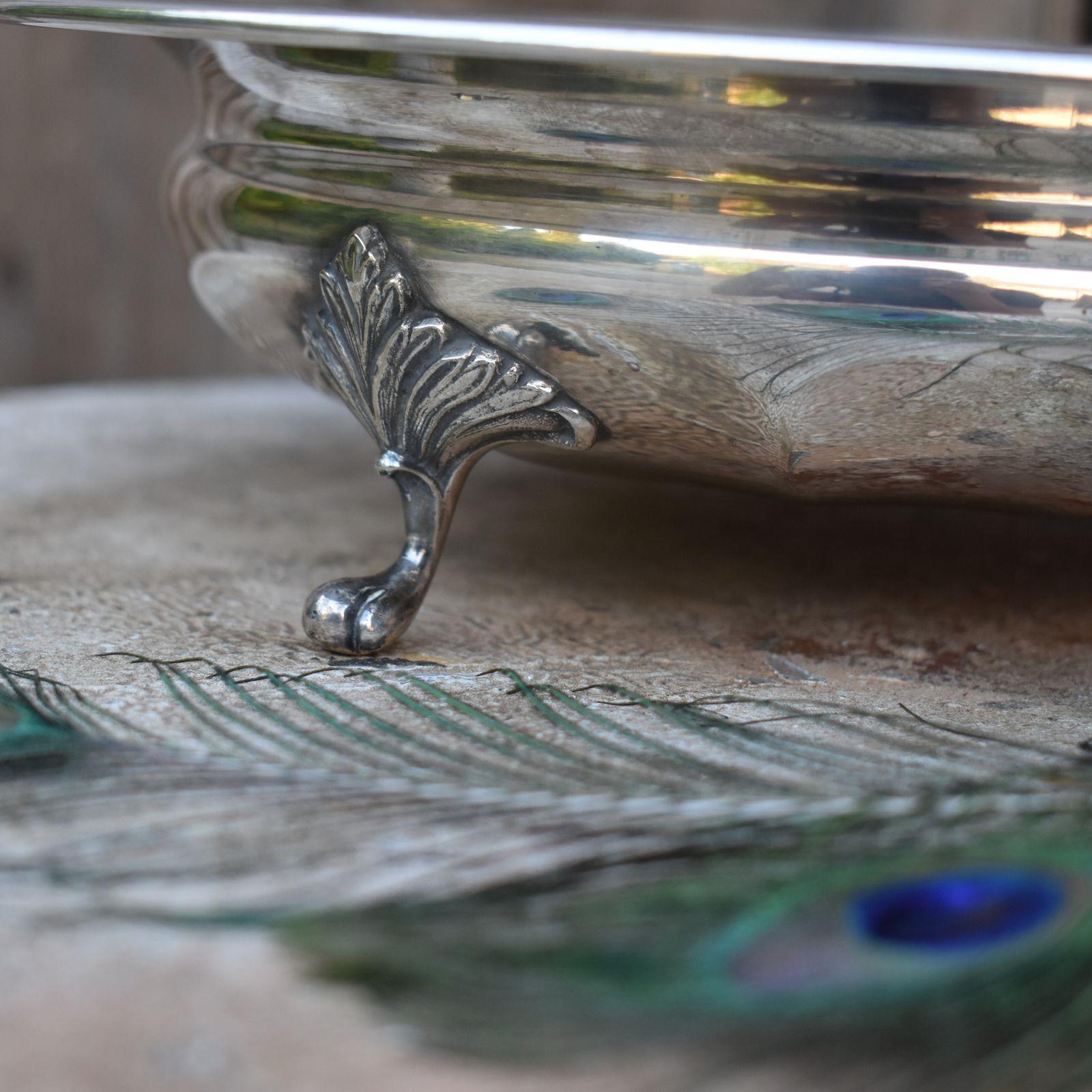 Antique 19th Century Robert Pringle Silver Plate Fluted Footed Bowl Tazza Dish photo vintage
