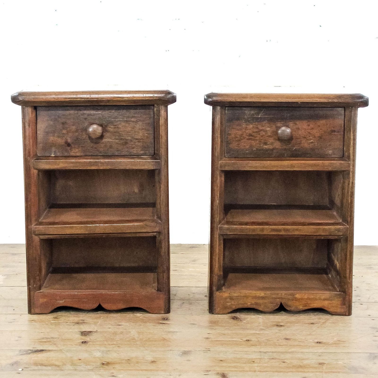 Pair Of Rustic Bedside Cabinets | Bedroom Storage | Pair Of Cabinets | Pitch Pine Chest | Reclaimed Cabinets photo furniture
