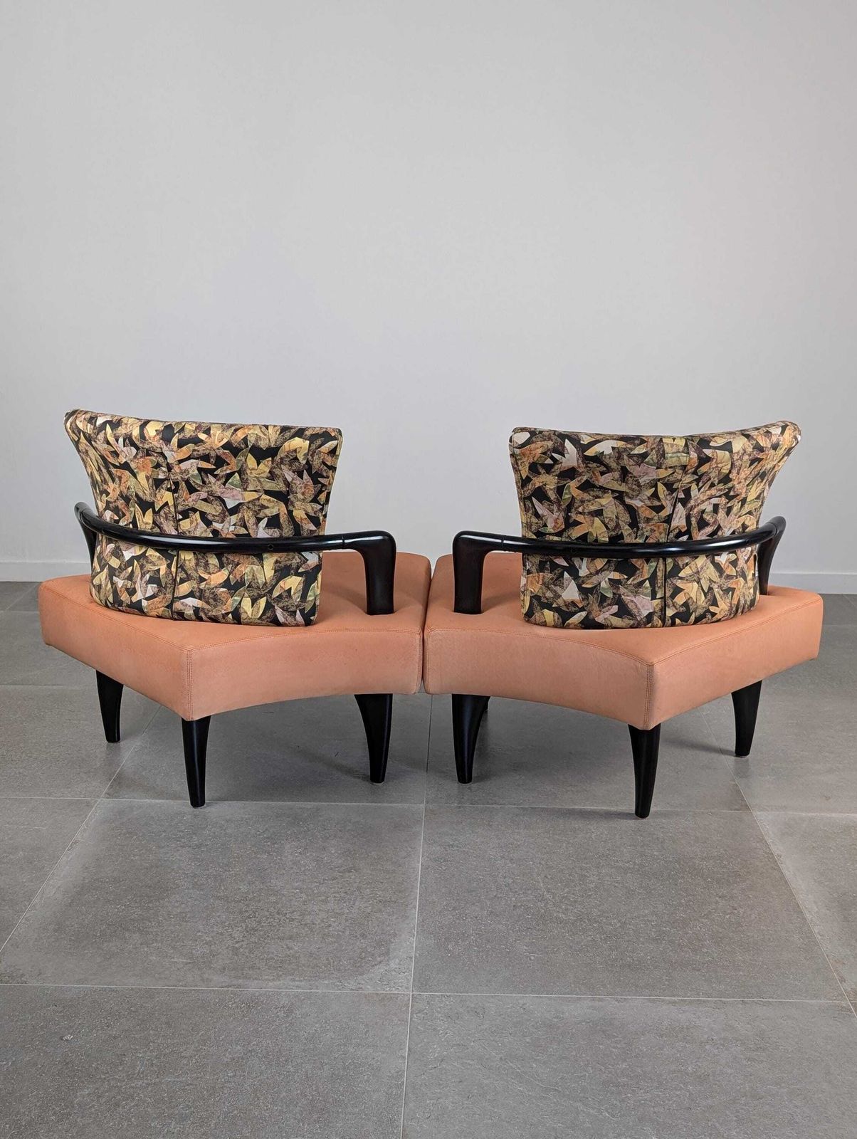Pair Of Esprit Modular Armchairs By Brunati & Zerbaro, 1980s photo vintage