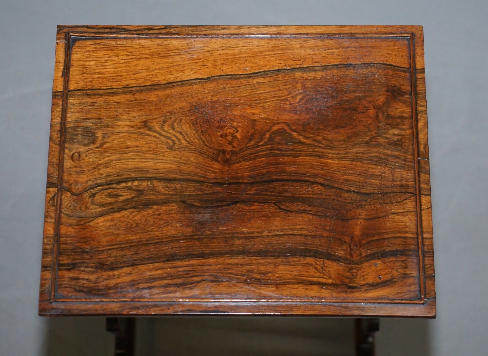 photo furniture Fine Regency Nest Of Rosewood Tables With Chessboard Top Attributed To Gillows