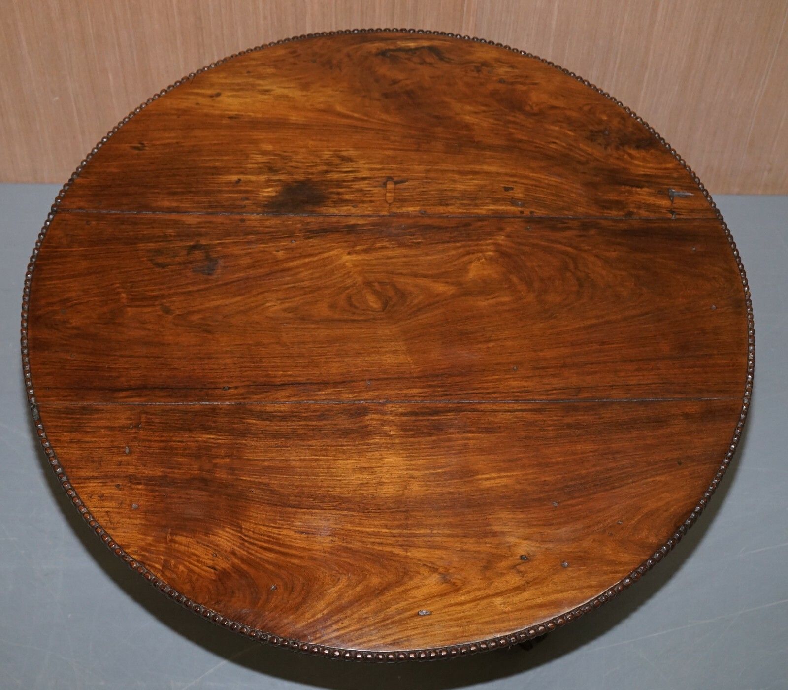 Rare Circa 1880 Anglo Indian Hand Carved Centre Coffee Occasional Table Burmese photo for sale