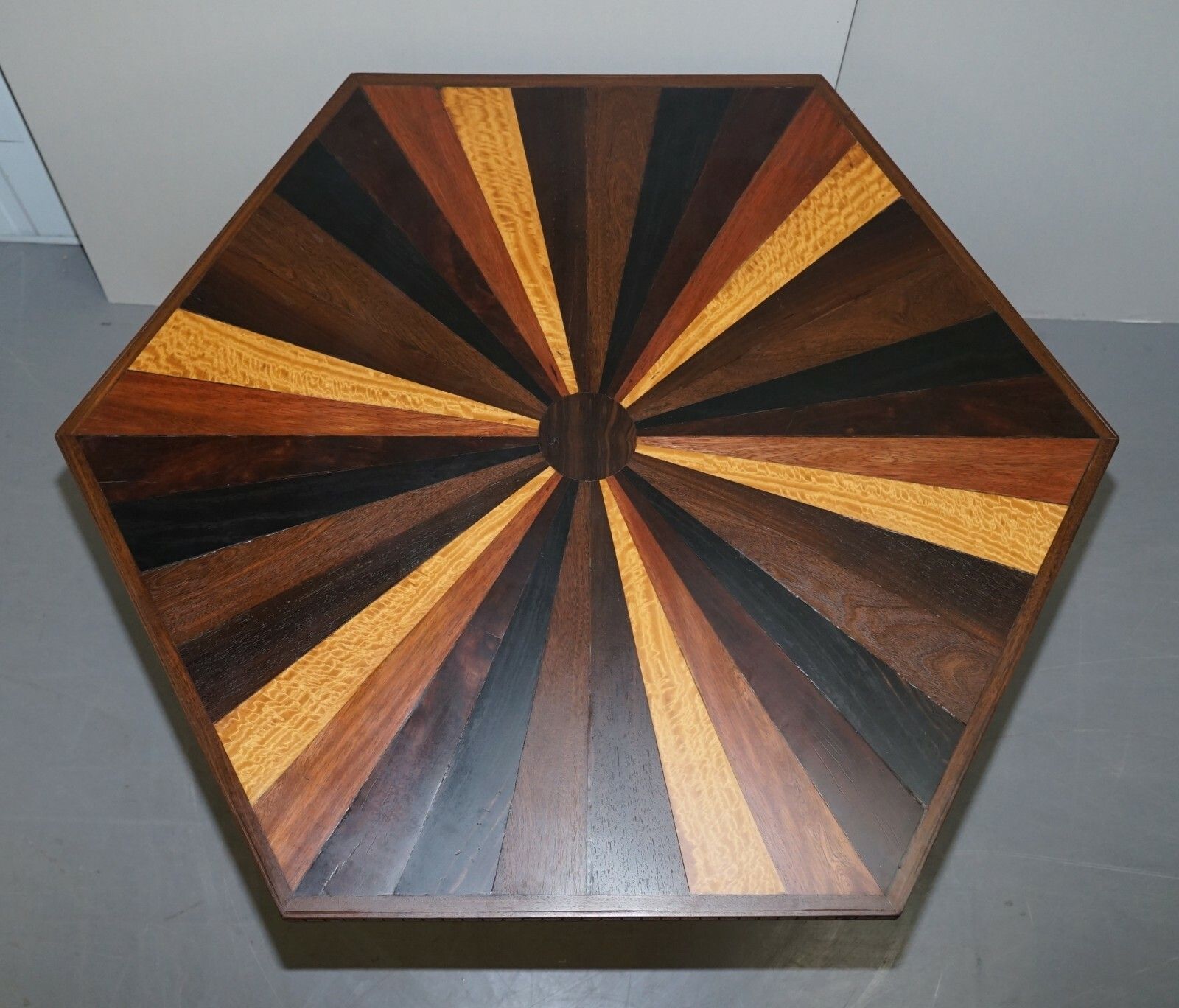 Sublime 19th Century Anglo Indian Specimen Sample Wood Centre Occasional Table photo vinterior