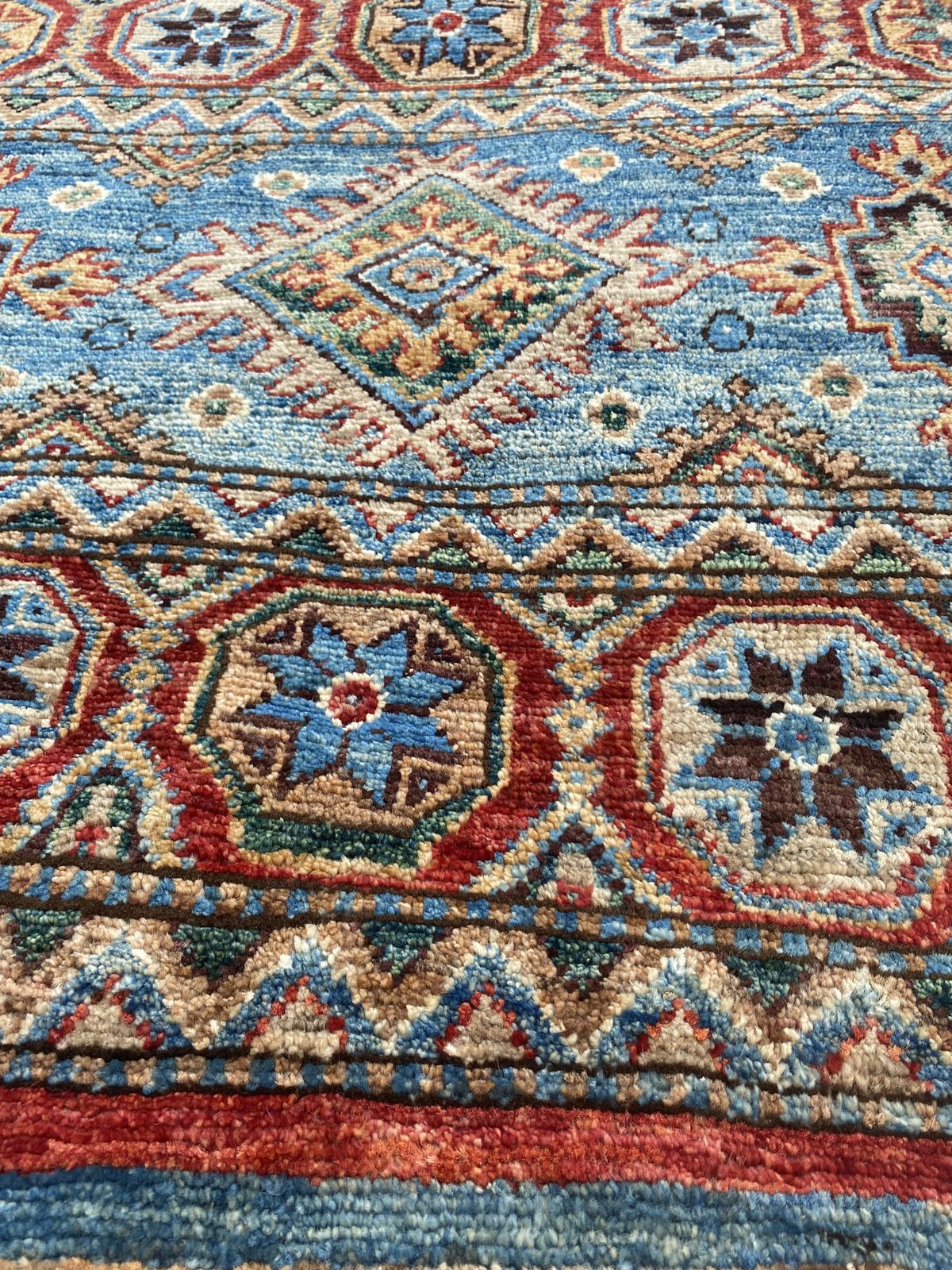 3x3 Small Round Khorjin Tribal Handmade Rug photo buy