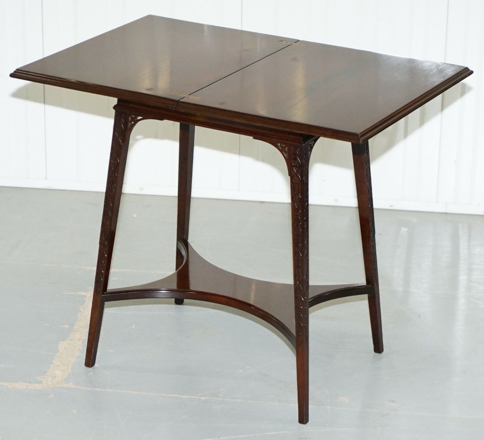 photo furniture Original Rare Gillows Lancaster Circa 1789 95 Mahogany Fold Over Game Card Table
