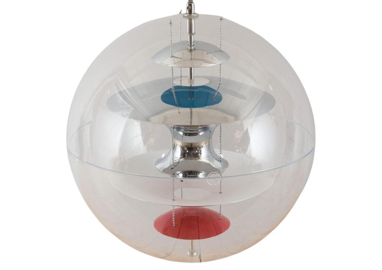 Verner Panton Cs607 Lucite Ceiling Pendant Light By Frandsen Lighting A/S Of Denmark Labelled To The Interior And Stamped photo Lighting