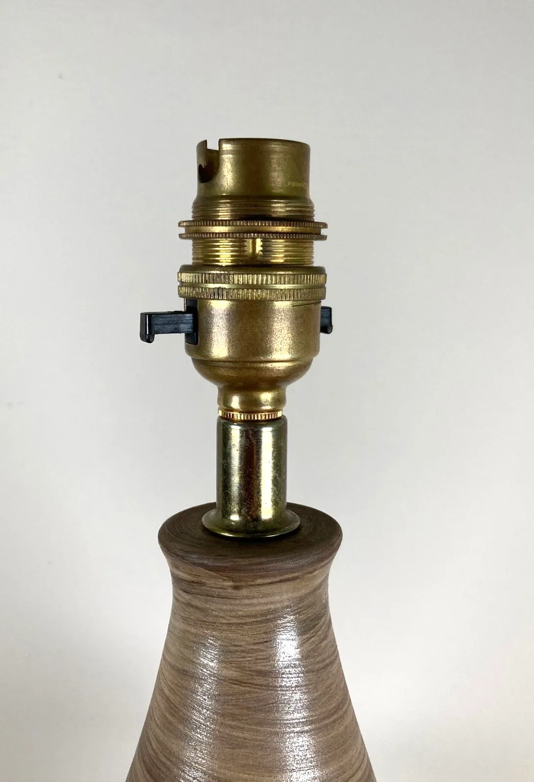 Vintage Italian Pottery Lamp Base Mid Century Fancuillacci H36cm photo Lighting