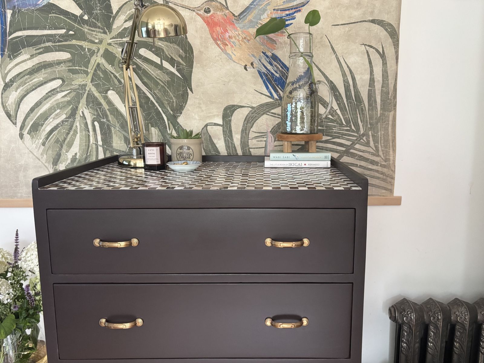 Mother Of Pearl Checkered Chest Of Drawers photo Furniture
