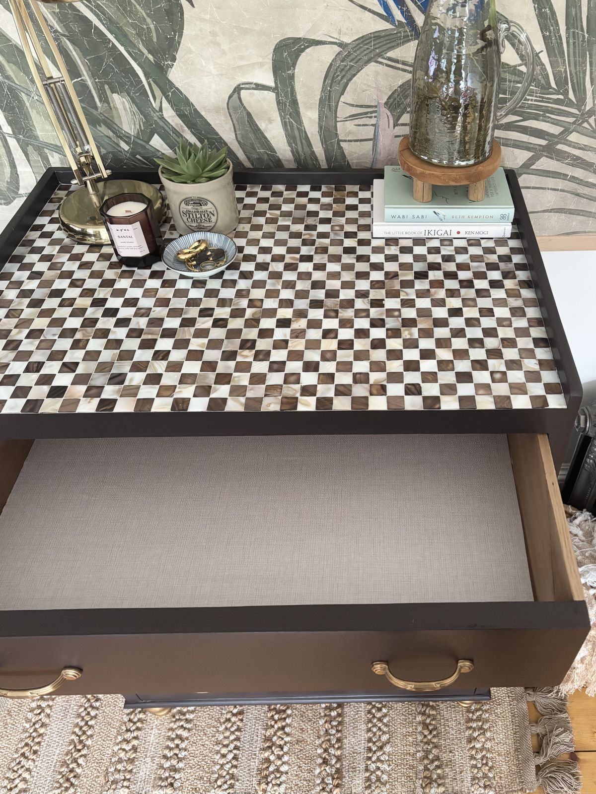 Mother Of Pearl Checkered Chest Of Drawers photo buy