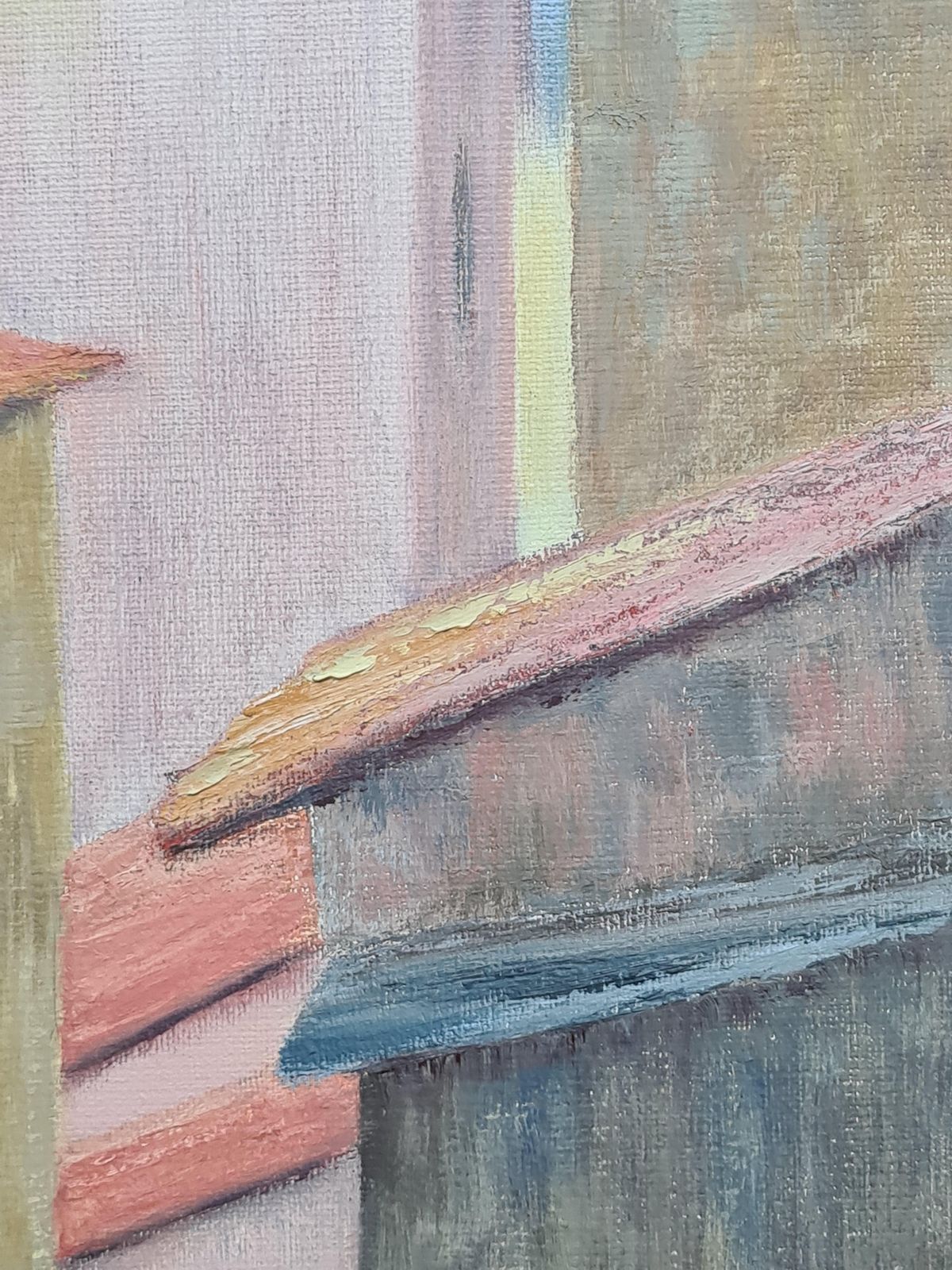 Colourful Modern French Landscape, The Roofs Of St Tropez By Isabelle Pardoe photo vinterior
