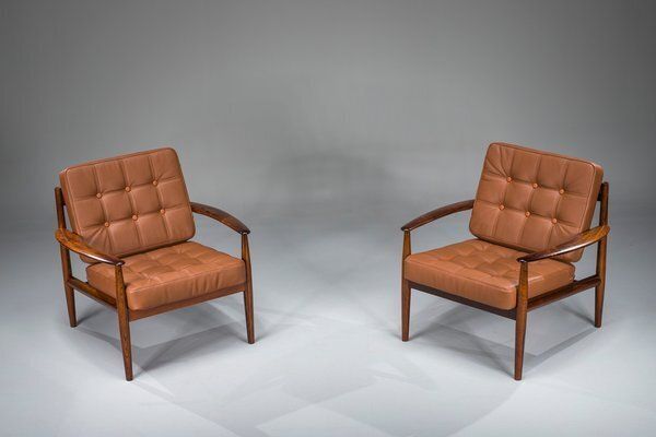 Set Of Model 118 Armchairs In Rosewood By Grete Jalk For France & Son, 1960s photo for sale