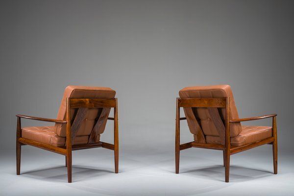 photo vinterior Set Of Model 118 Armchairs In Rosewood By Grete Jalk For France & Son, 1960s