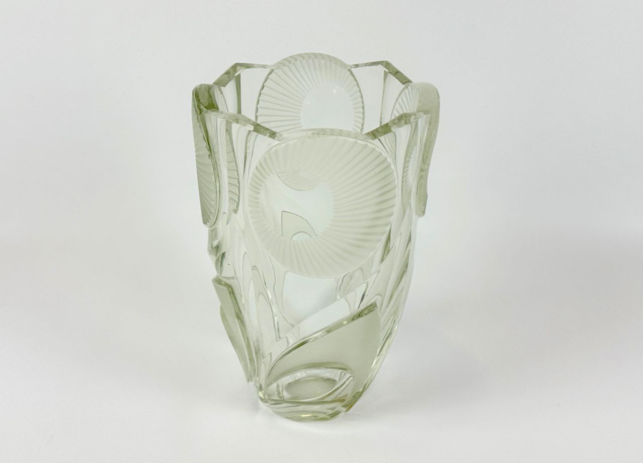 photo for sale Art Deco Vase Attributed To Rudolf Hloušek For železný Brod, 1930s