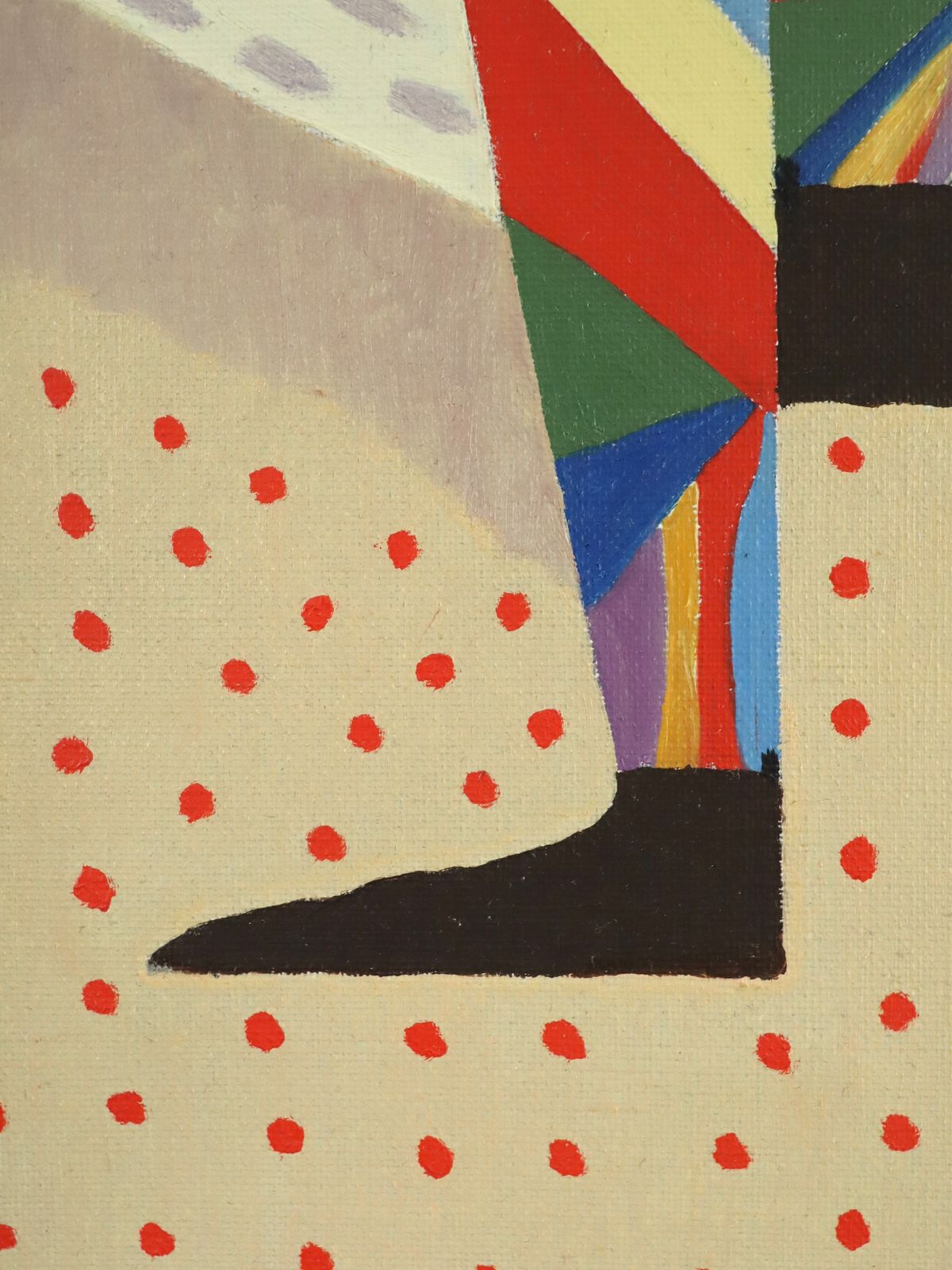 Art The Juggler Oil Painting, Mid 20th Century photo