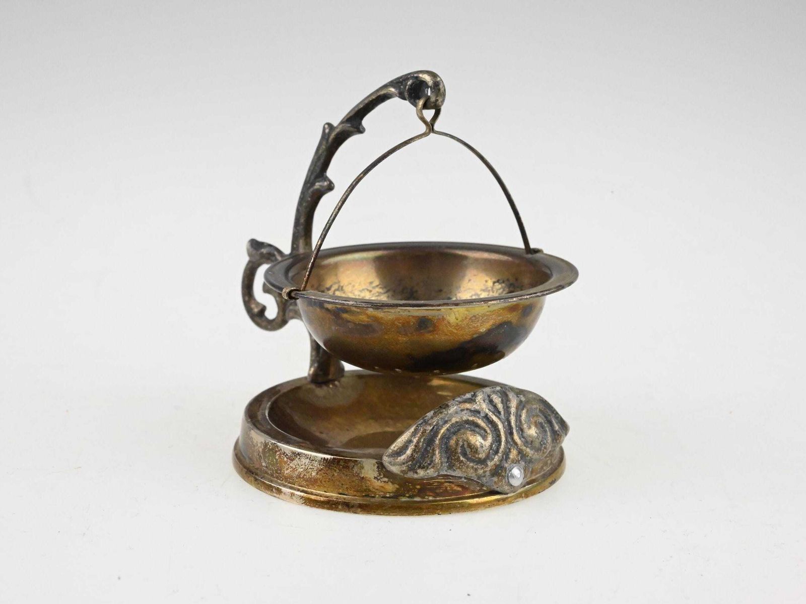Antique Art Deco Tea Infuser And Drip Tray, Antique Tea Infuser, Vintage Kitchen Decor, Art Deco Tea Set, Vintage Tea Infuser, Tea Drip Tray photo vinterior