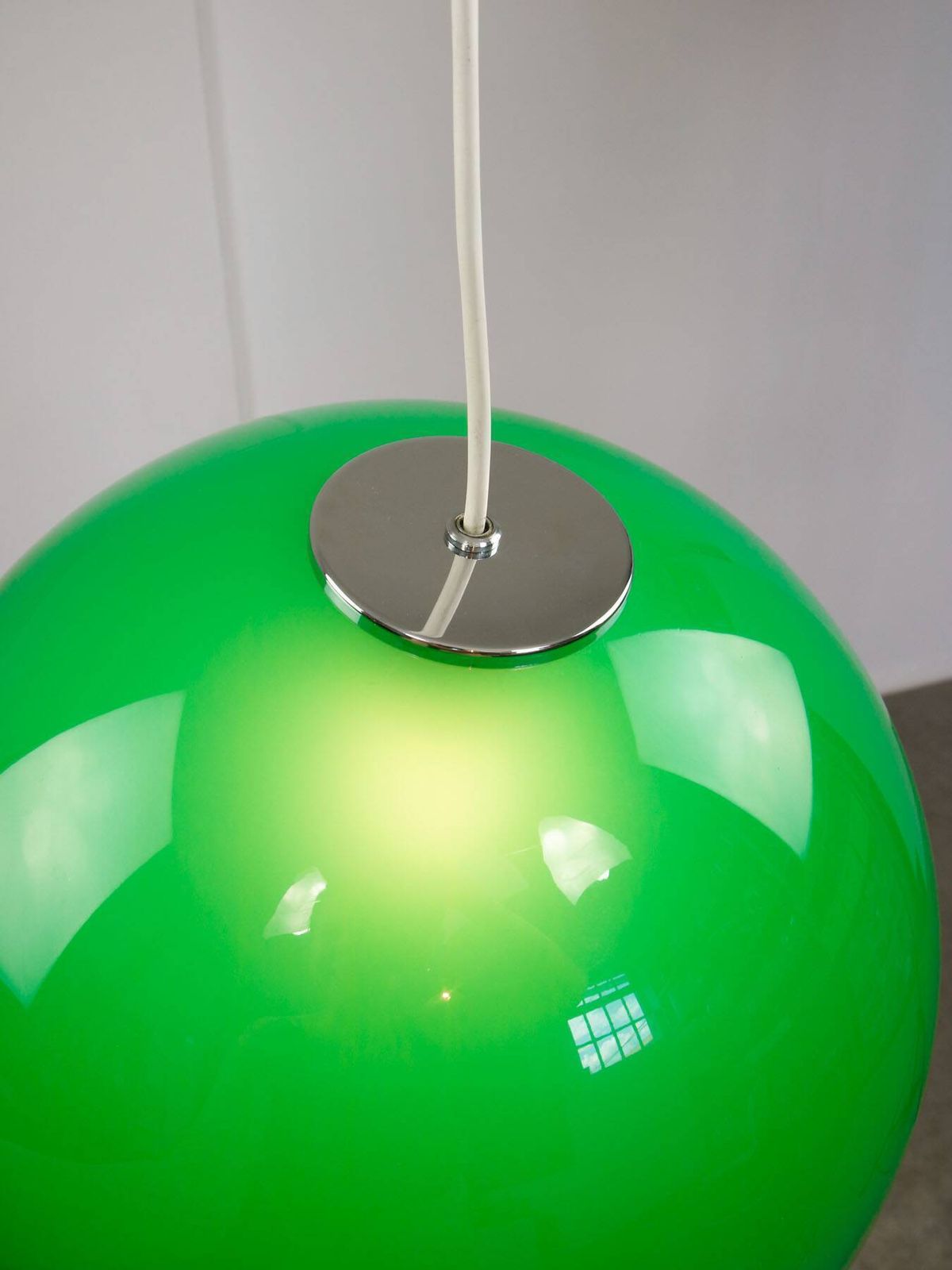 photo buy Italian Space Age Pendant In Brass And Acrylic Glass, 1970s