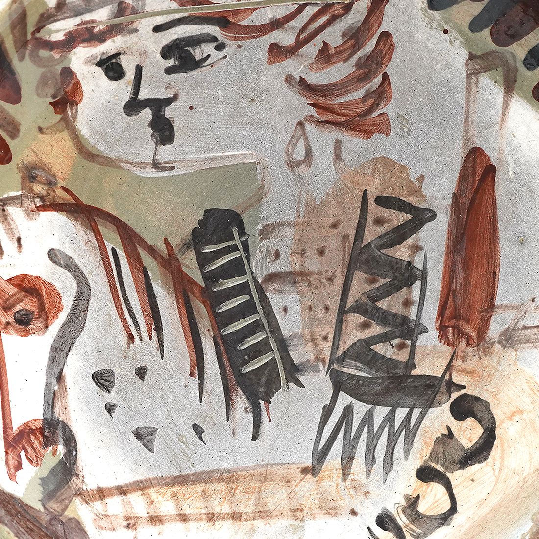 photo for sale Emanuele Luzzati, “Knight” Ceramic Plate For Pozzo Garitta Of Albisola