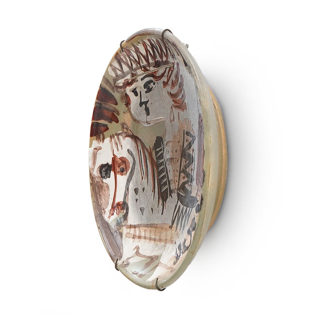 Emanuele Luzzati, “Knight” Ceramic Plate For Pozzo Garitta Of Albisola photo 525.0