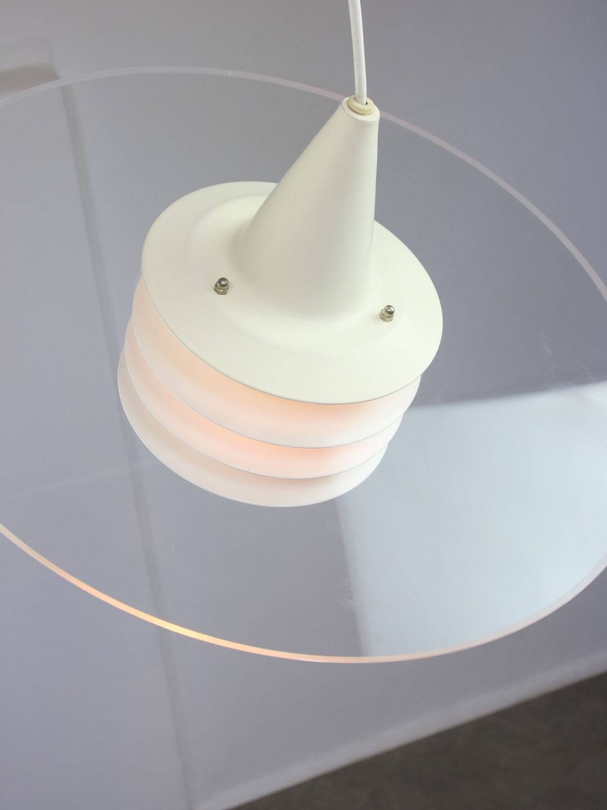 Scandinavian Duett Plexiglas And Metal Pendant Lamp From Landskrona Sweden photo buy