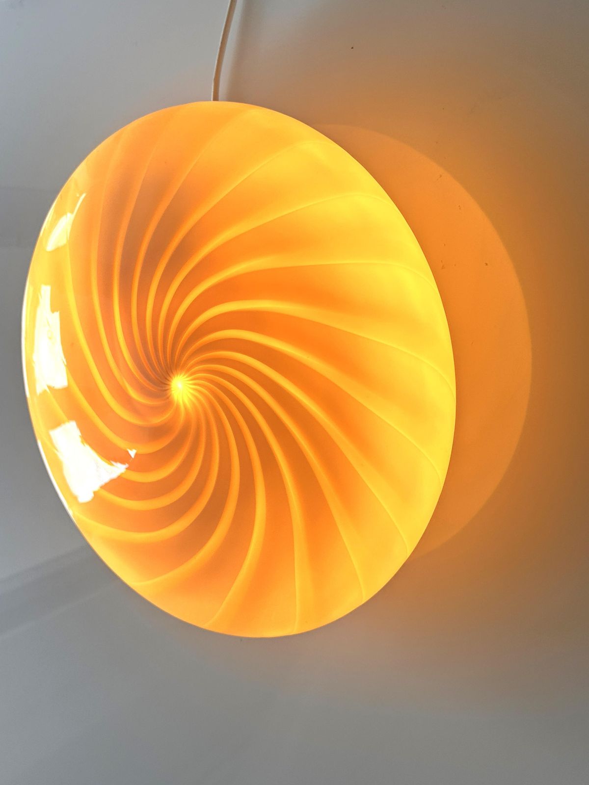 Contemporary Milky White And Beige Swirls Murano Glass Flush Mount Or Wall Sconce photo 2958.0