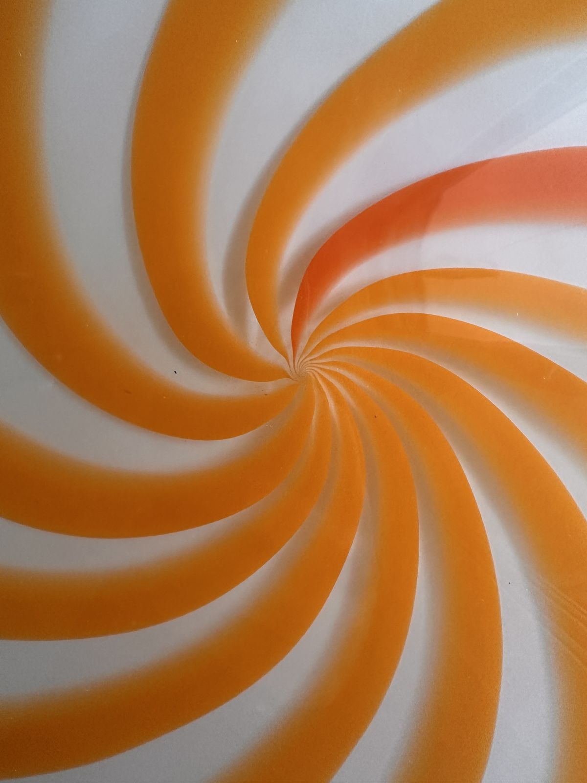 Contemporary Italian Milky White And Clear Amber Swirls Murano Glass Flush Mount Or Wall Sconce photo Lighting